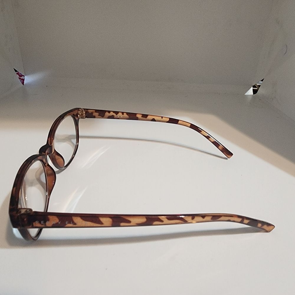 Perry Ellis Brown Tortoiseshell Prescription Glasses Frames - Picture 5 of 6